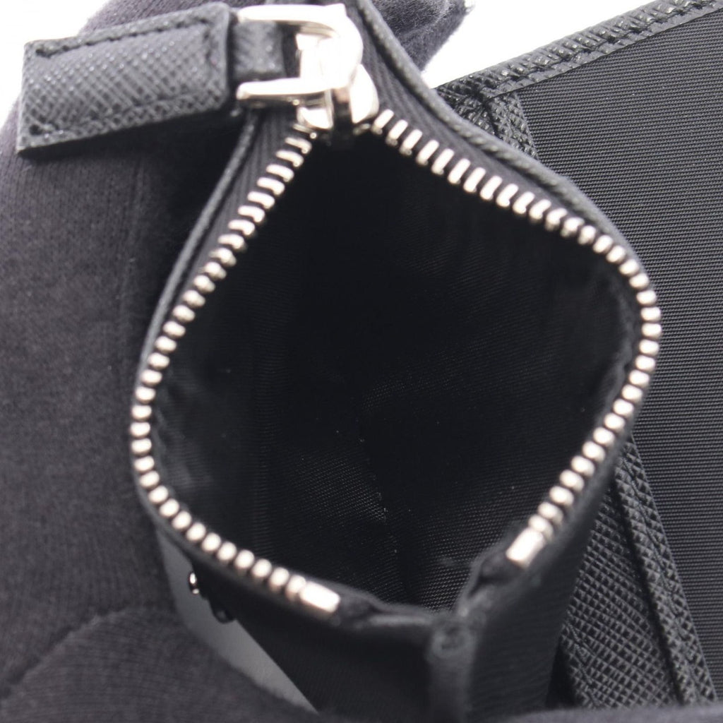 Prada Bifold Wallet Re-Nylon Black Nylon Leather Card Case — view 4