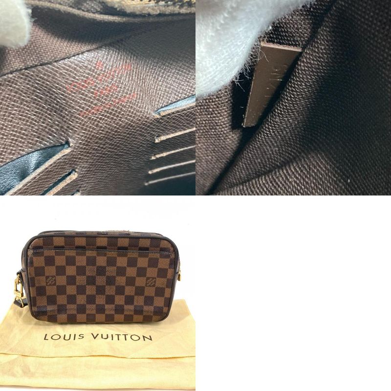 Louis Vuitton Second Bag Pochette Saint Paul Damier Canvas Ebene Brown — view 9