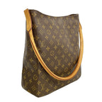 Louis Vuitton Shoulder Bag Monogram Looping GM Brown — view 2