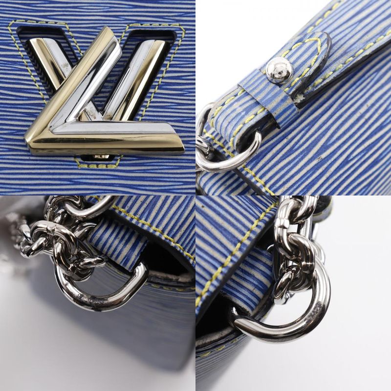 Louis Vuitton Twist MM Epi Leather Denim Shoulder Bag — view 8