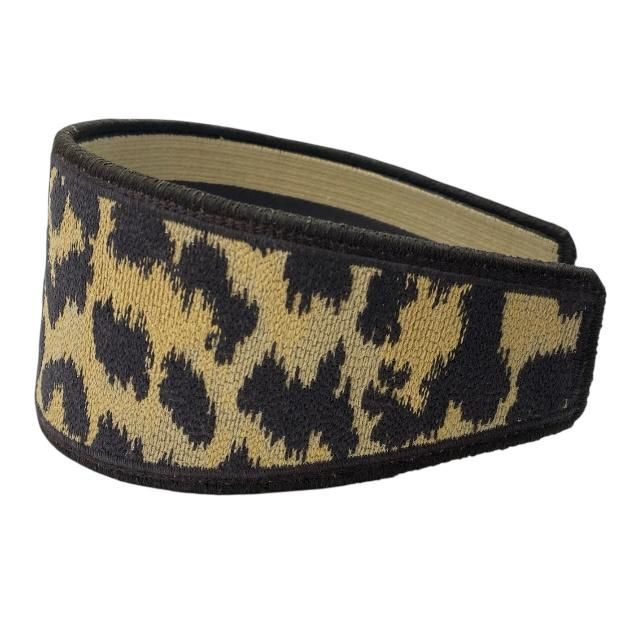 Christian Dior Oblique Headband Hair Accessory Leopard Brown Canvas — view 2