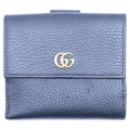 Gucci GG Marmont Leather Compact Wallet Bifold Black