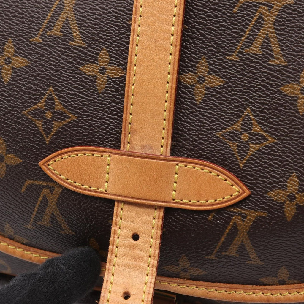 Louis Vuitton Shoulder Bag Saumur 30 Monogram Canvas Leather — view 8