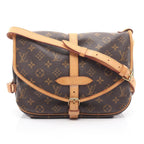 Louis Vuitton Shoulder Bag Saumur 30 Monogram Canvas Leather
