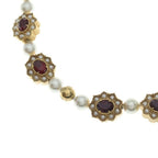 Louis Vuitton Dynasty Flower Pearl Gold Necklace