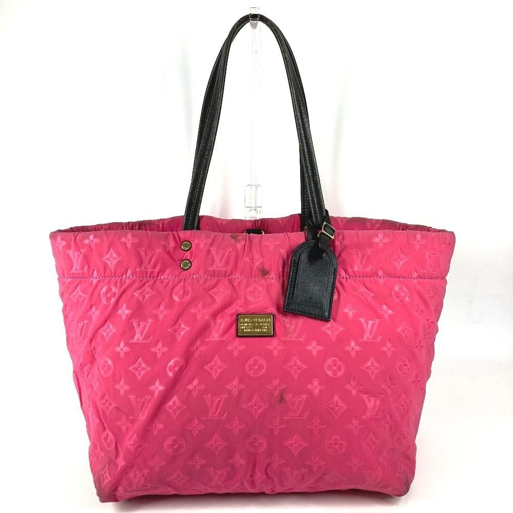 Louis Vuitton Shoulder Bag Scuba MM Microfiber Pink Black