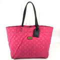 Louis Vuitton Shoulder Bag Scuba MM Microfiber Pink Black