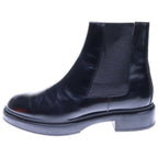 Hermes Fusion Calfskin Side Gore Leather Short Boots Shoes Black