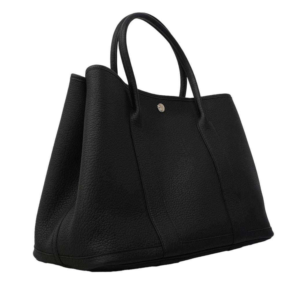 Hermes Tote Garden Party PM Negonda Black Silver — view 2