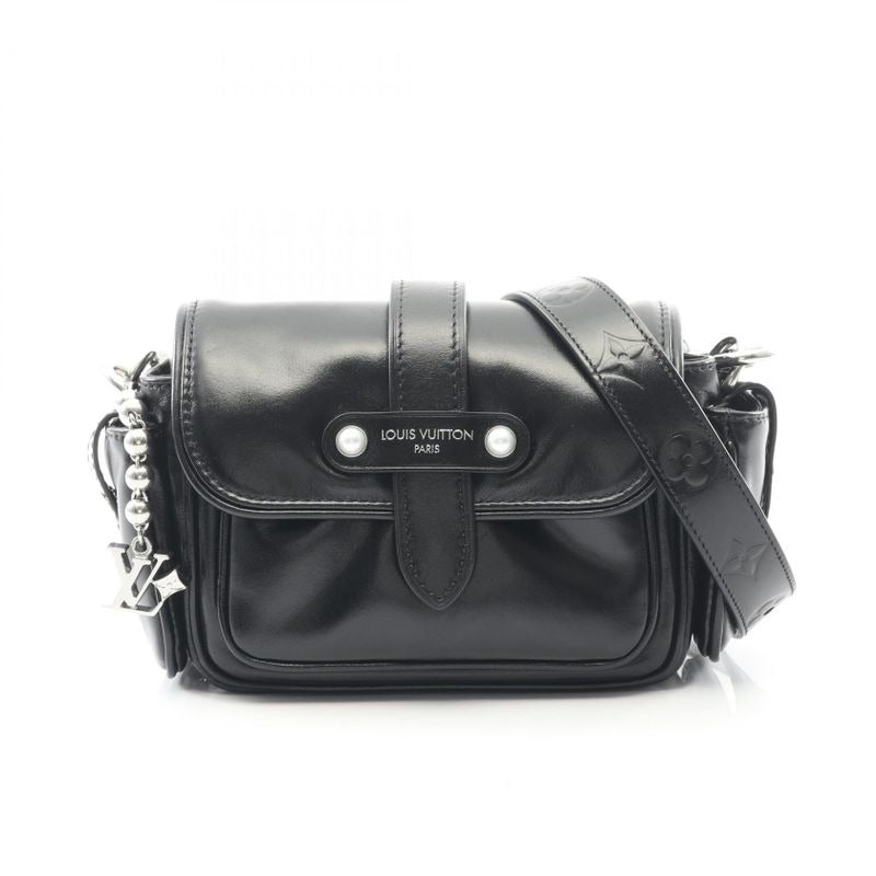 Louis Vuitton Shoulder Bag Cargo Wearable Wallet Black Leather — view 2
