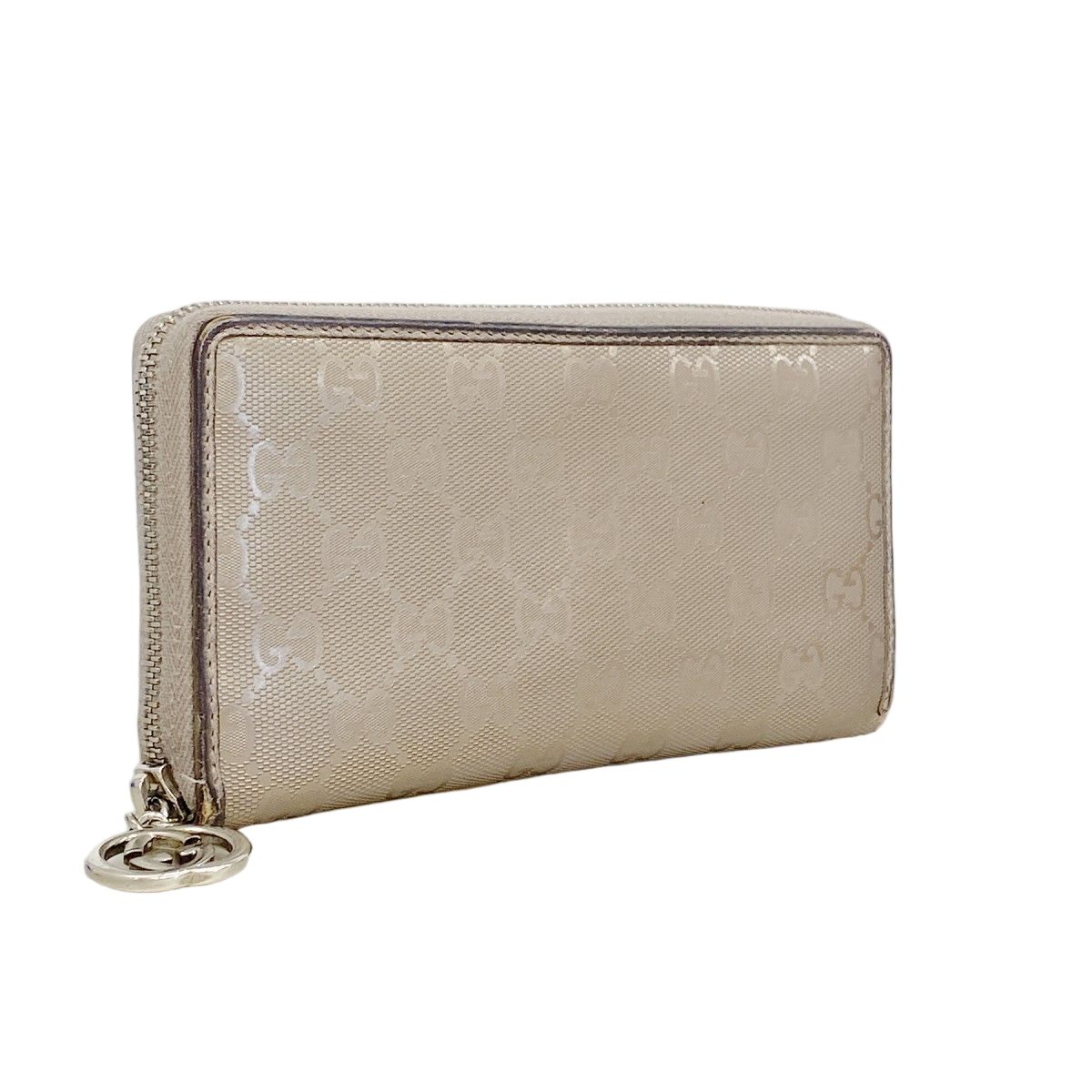 Gucci Wallet GG Supreme Gray Ju Silver — view 2