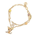 Louis Vuitton Bracelet LV Metal Strass Dore