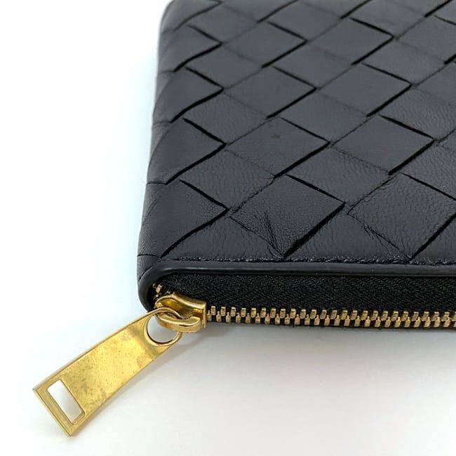 Bottega Veneta Coin Case Black Intrecciato — view 6