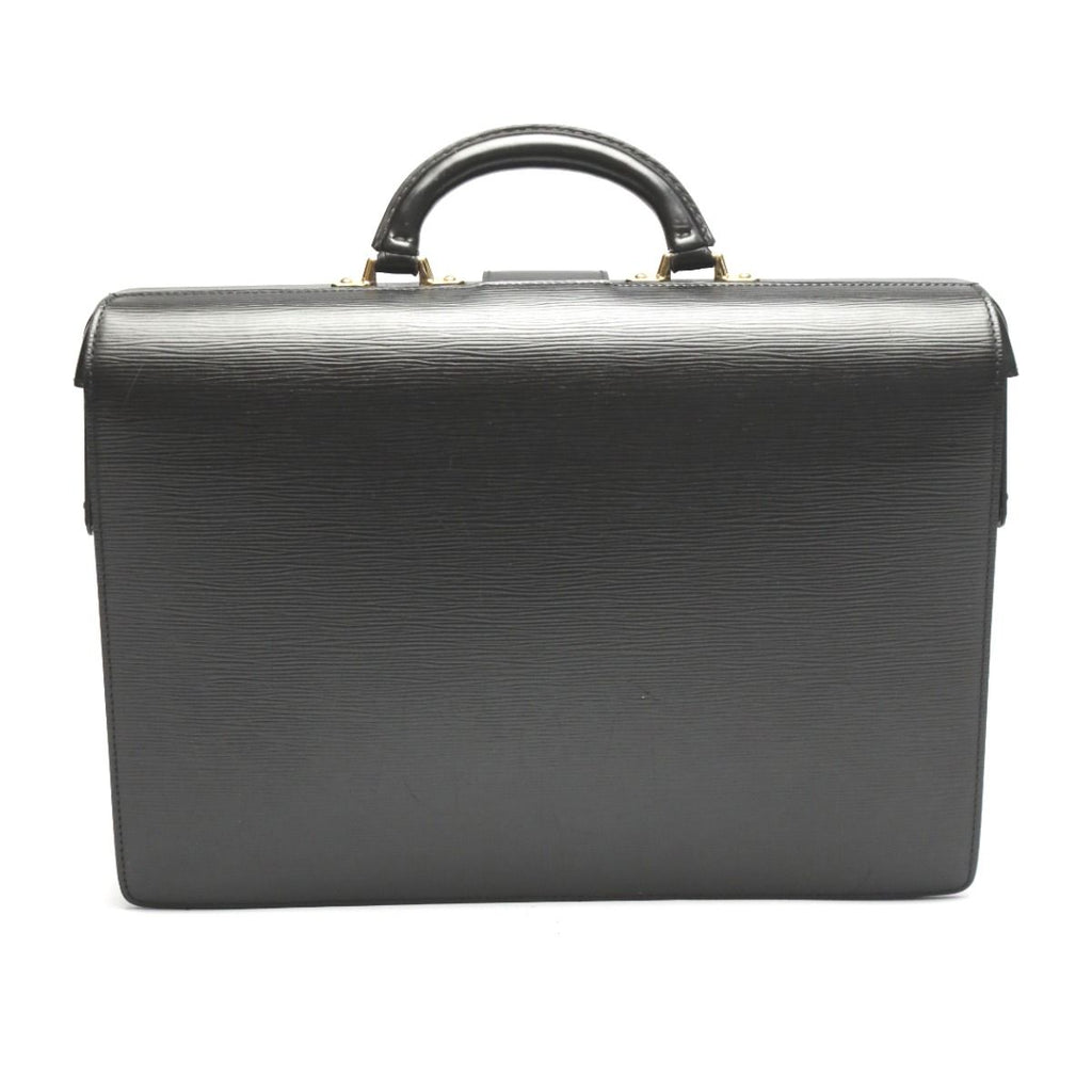 Louis Vuitton Epi Briefcase Fermoir Business Bag Black — view 3