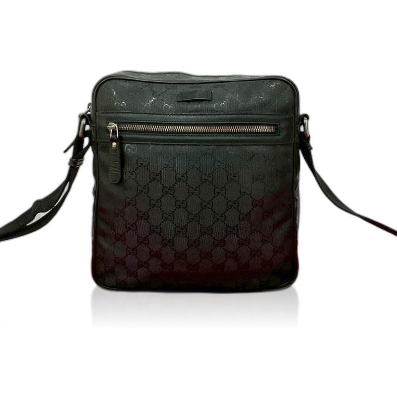 Gucci GG Logo Pattern Imprime Leather Shoulder Bag Messenger