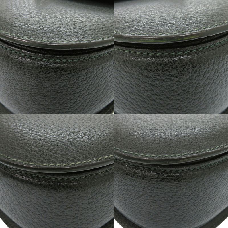 Gucci Bamboo 000 29 0633 Leather Green 2-Way Handbag 0884 — view 4