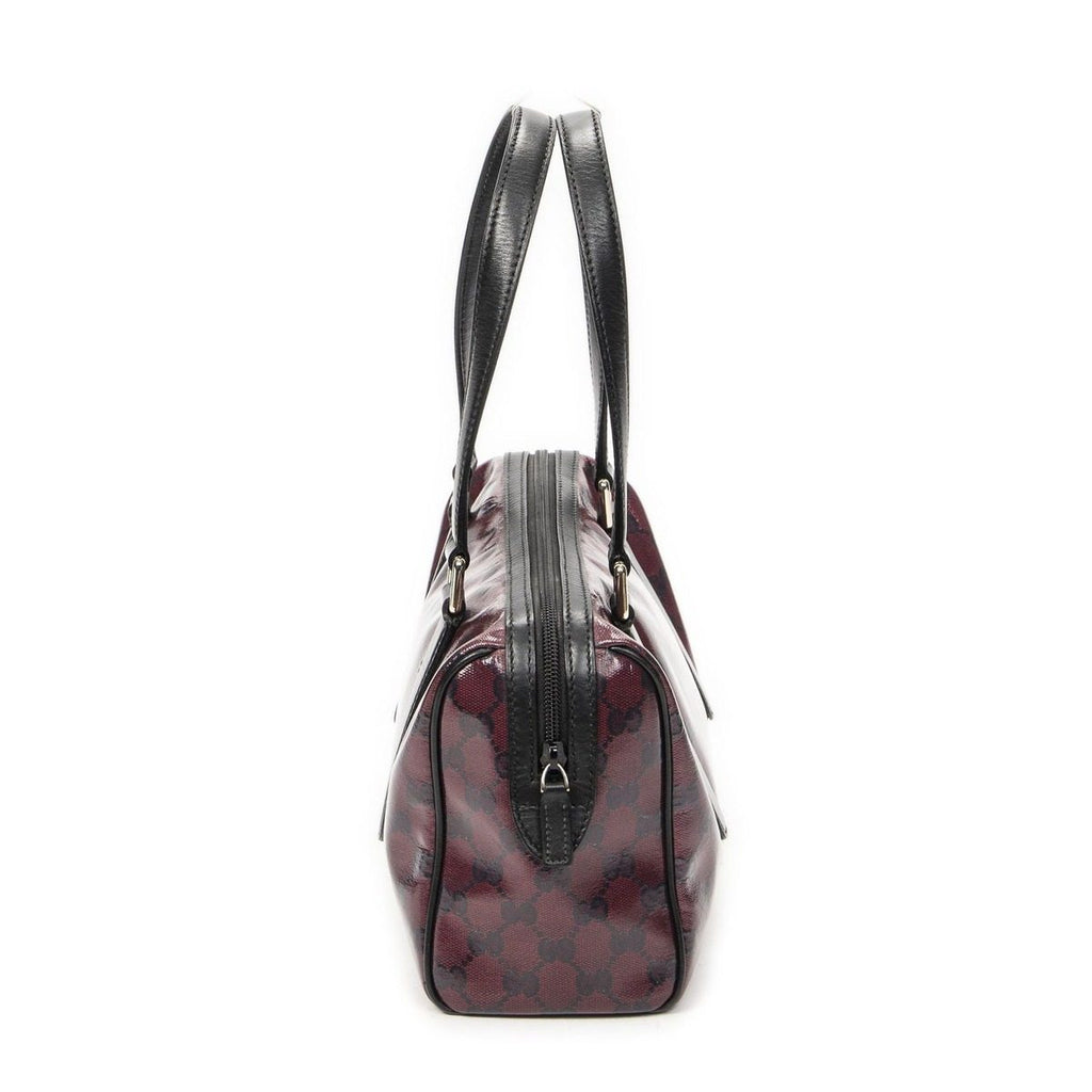 Gucci Small Shoulder Bag Red Black Crystal Canvas — view 3
