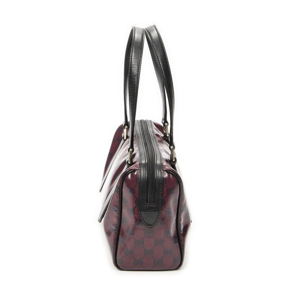 Gucci Small Shoulder Bag Red Black Crystal Canvas — view 4