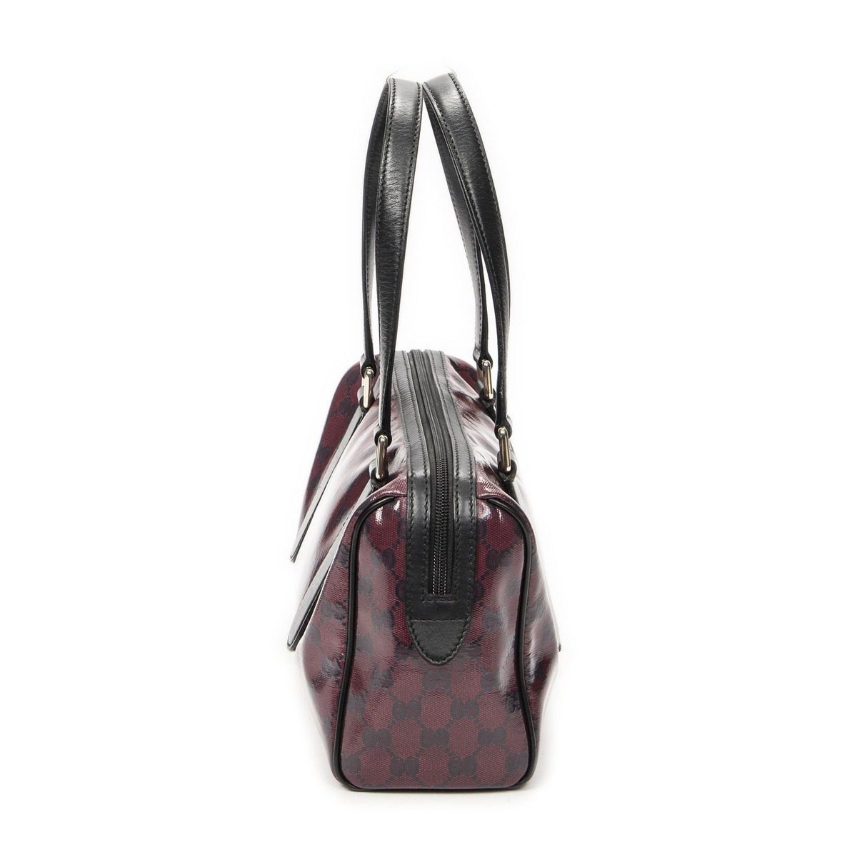 Gucci Small Shoulder Bag Red Black Crystal Canvas — view 4