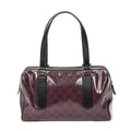 Gucci Small Shoulder Bag Red Black Crystal Canvas