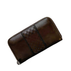 Bottega Veneta Round Zipper Long Wallet Brown