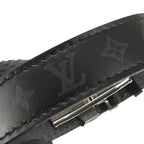 Louis Vuitton Bracelet Vu Good Luck Leather Black Silver Hardware — view 6