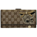 Gucci Wallet Gucciori GG Canvas Long Brown dog