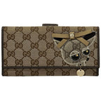 Gucci Wallet Gucciori GG Canvas Long Brown dog