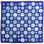 Hermes Carre H65 Pois de Soie Silk Multicolor Scarf 0042