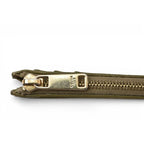 Celine Coin Case Card Holder Zip Triomphe Embossed Olive — view 3