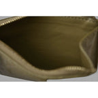 Celine Coin Case Card Holder Zip Triomphe Embossed Olive — view 6