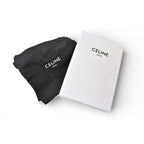 Celine Coin Case Card Holder Zip Triomphe Embossed Olive — view 9