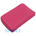 Gucci Logo Print Leather Design Round Zipper Coin Purse Case Compact Wallet — view 2