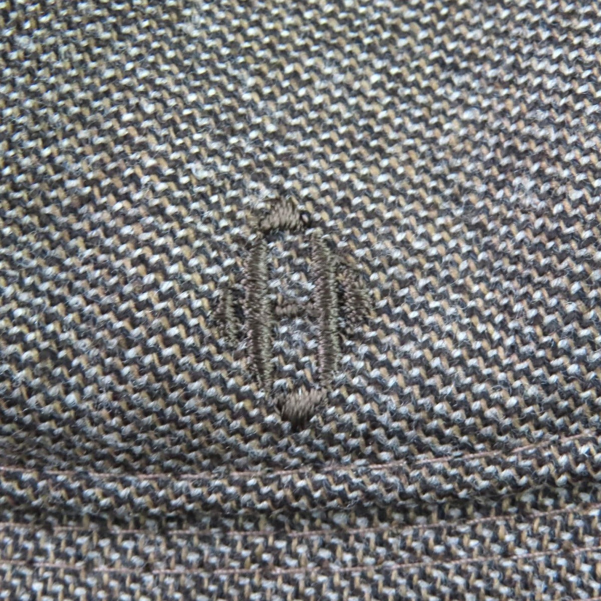 Hermes H Embroidered Bucket Hat Brown 57 — view 5