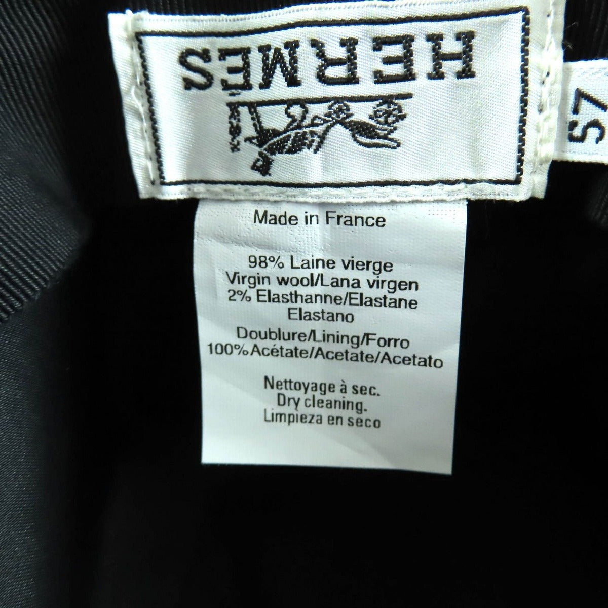 Hermes H Embroidered Bucket Hat Brown 57 — view 7