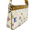 Louis Vuitton Pouch Monogram Multicolor Pochette Blanc — view 2