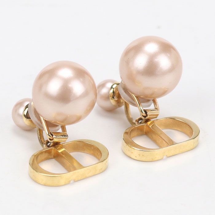 Dior Clip Earrings Tribal Metal