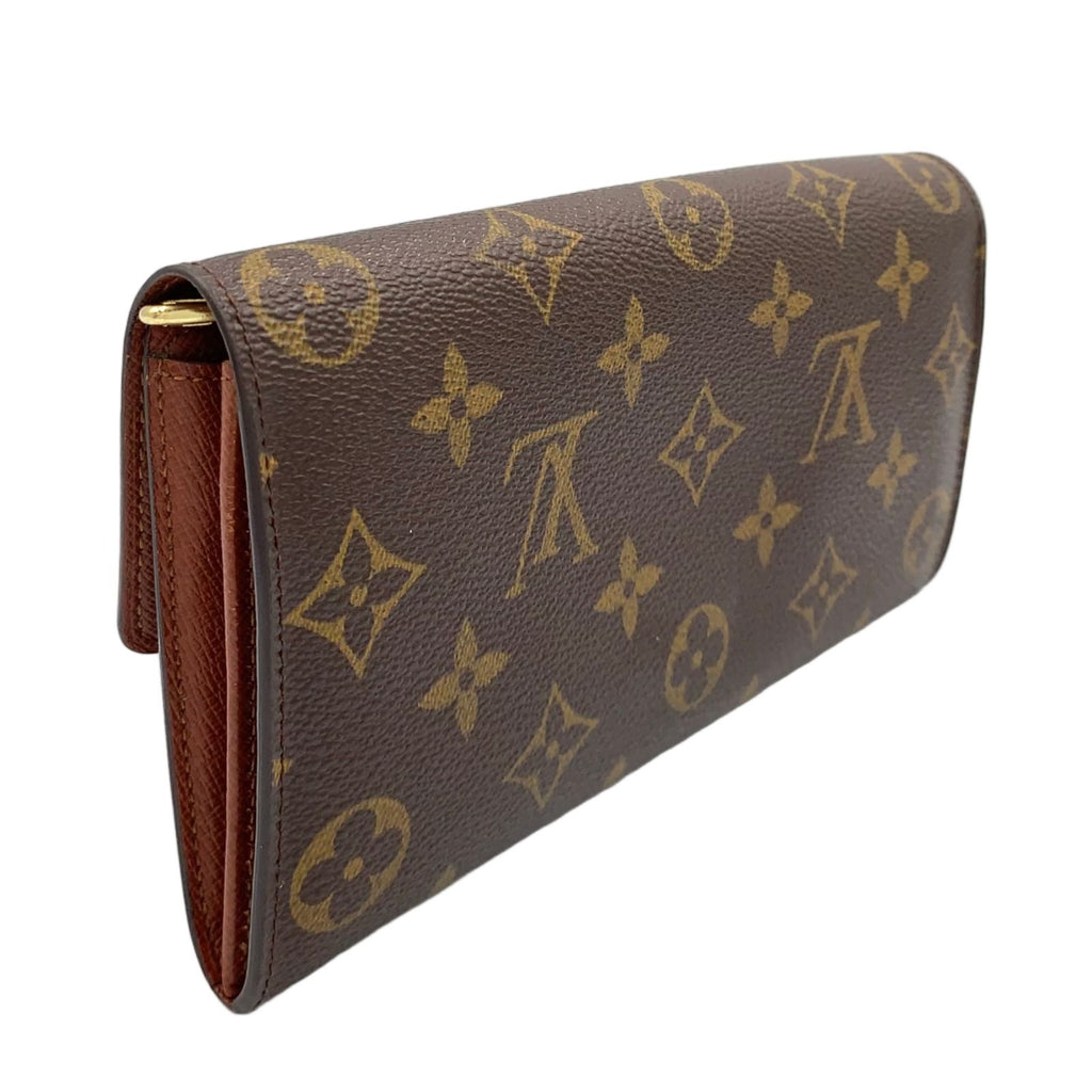 Louis Vuitton Pochette Porte Monet Cles Monogram Leather Brown Bifold Wallet — view 2