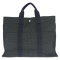 Hermes Her Line MM Gray Silver Canvas Tote