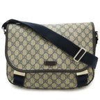 Gucci GG Supreme Plus Shoulder Bag Crossbody Leather Beige