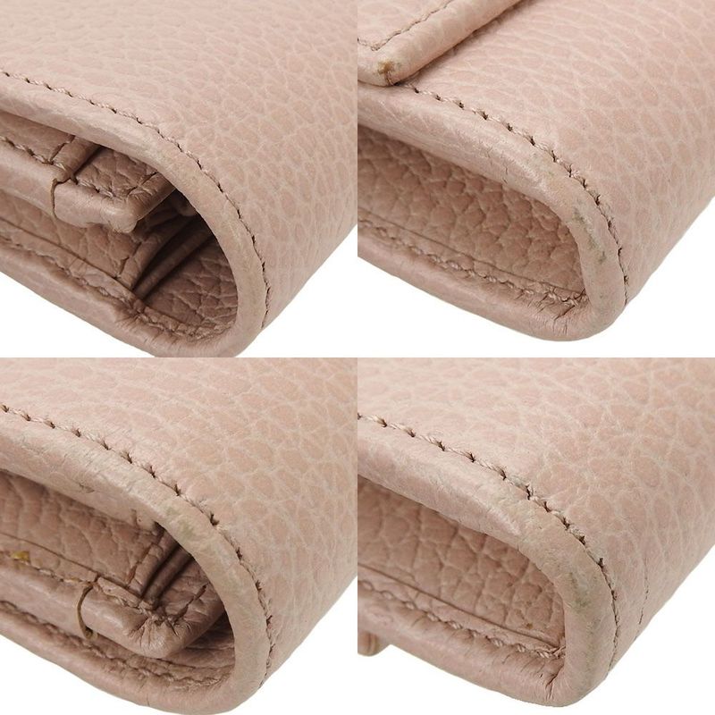 Gucci Bifold Long GG Marmontleather Leatherpinkwalletordinary Small — view 4