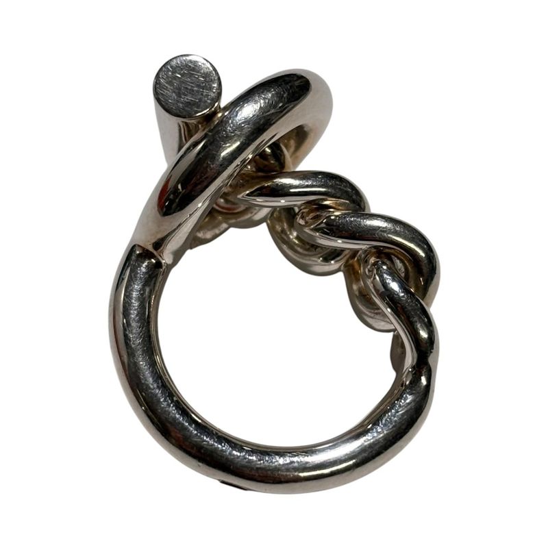 Hermes Echappe Croisette Ring GM 50 Silver Purchased in 2024 — view 4