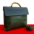 Loewe Vintage Velasquez Twist Handle Leather 2-Way Shoulder Bag