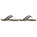 Chanel Entre Doigts CC Logo Wood Thong Sandals Beach Beige — view 4
