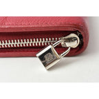 Loewe Wallets Long Wallet Round Zipper Amazona Goatskin Bordeaux — view 4