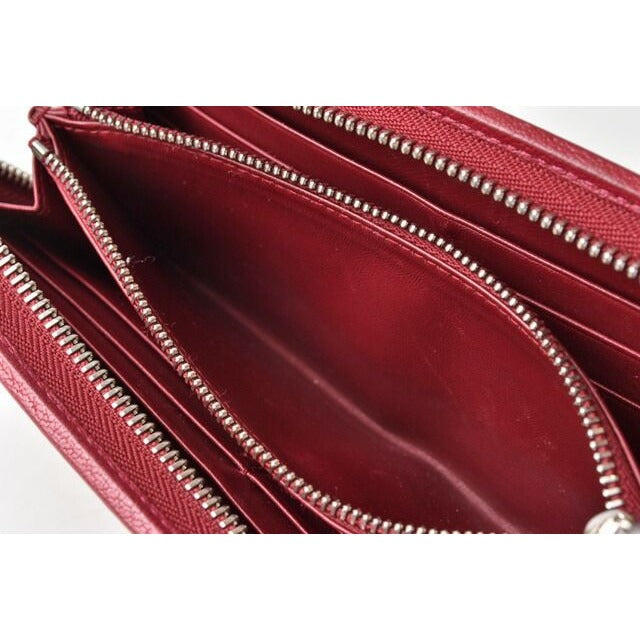 Loewe Wallets Long Wallet Round Zipper Amazona Goatskin Bordeaux — view 6