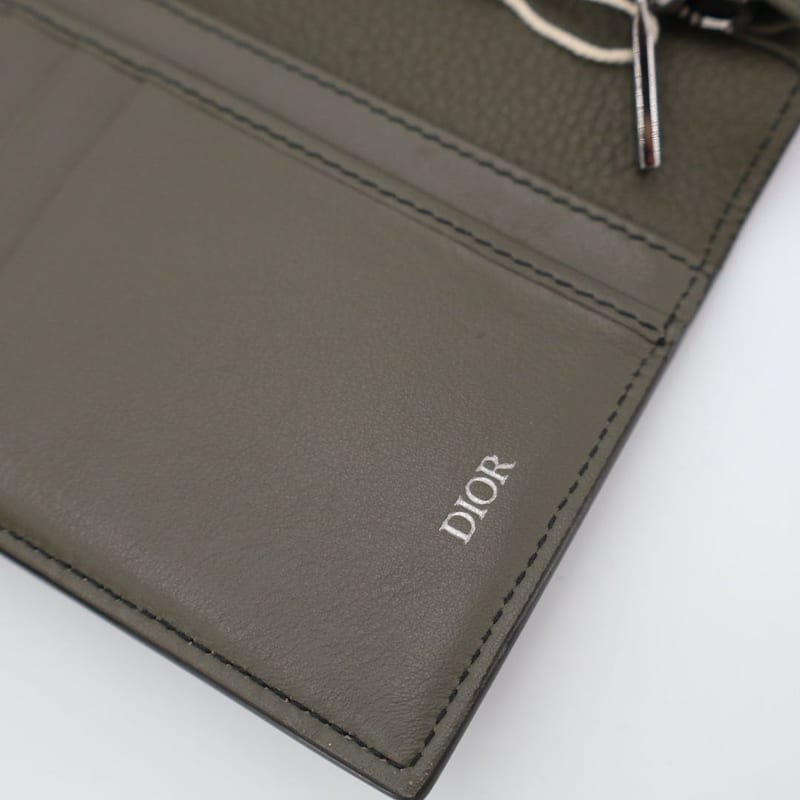 Christian Dior Vertical Long Wallet Beige Leather 2 cdi — view 9