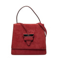 Loewe Barcelona 2-Way Shoulder Bag Red Suede