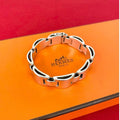 Hermes Luna Park Silver 925 Bracelet Bangle Accessories 28629