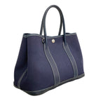 Hermes Handbag Garden Party TPM Toile Officier Navy Silver — view 2